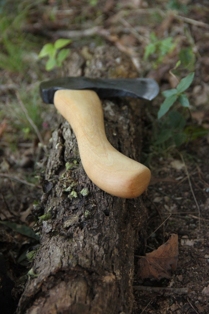 handmade, usa made, usa made axe, hatchet, chopping, wood chopping, outdoor, outdoorsman, survival, backwoodsman, hickory, axe made in america, axes made in the usa, ike bullington, isaac bullington, wolf valley forge, valley forge, pack axe, back packing, camping, trail axe, hunting axe, trappers axe, camp axe, bush axe, belt axe, pack axe, leather shoulder rig, chopping axe, leather axe carrier, shoulder sling for axe, carpenter's axe, Wolf Valley Forge, Wolf Valley Forge axe release, Axe Wax, haversack, go back, man purse, man bag, canvas bag, reenactor, reenacting, Trekker Axe
