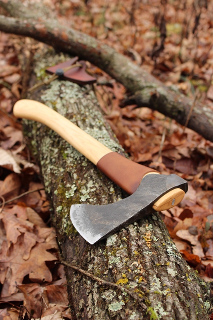 
handmade, usa made, usa made axe, hatchet, chopping, wood chopping, outdoor, outdoorsman, survival, backwoodsman, hickory, axe made in america, axes made in the usa, ike bullington, wolf valley forge, valley forge, pack axe, back packing, camping, trail axe, hunting axe, trappers axe, camp axe, bush axe, belt axe, pack axe, leather shoulder rig, chopping axe, leather axe carrier, shoulder sling for axe, carpenter's axe, Wolf Valley Forge, Wolf Valley Forge axe release, Axe Wax, haversack, go back, man purse, man bag, canvas bag, reenactor, reenacting, Trekker Axe, Axe Life