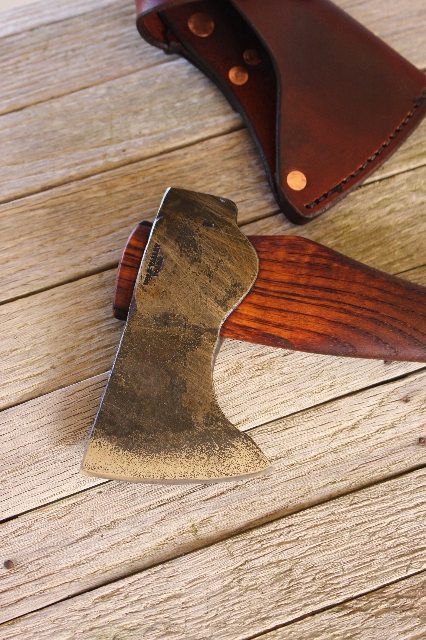 handmade, usa made, usa made axe, hatchet, chopping, wood chopping, outdoor, outdoorsman, survival, backwoodsman, hickory, axe made in america, axes made in the usa, ike bullington, wolf valley forge, valley forge, pack axe, back packing, camping, trail axe, hunting axe, trappers axe, camp axe, bush axe, belt axe, pack axe, leather shoulder rig, chopping axe, leather axe carrier, shoulder sling for axe, carpenter's axe, Wolf Valley Forge, Wolf Valley Forge axe release, Axe Wax, haversack, go bag, man purse, man bag, canvas bag, reenactor, reenacting, Trekker Axe, Axe Life